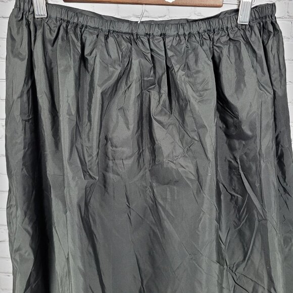 Valerie Stevens Black 100% Silk Pleated Elastic Waist Full Tulle Skirt Medium M - Picture 6 of 14